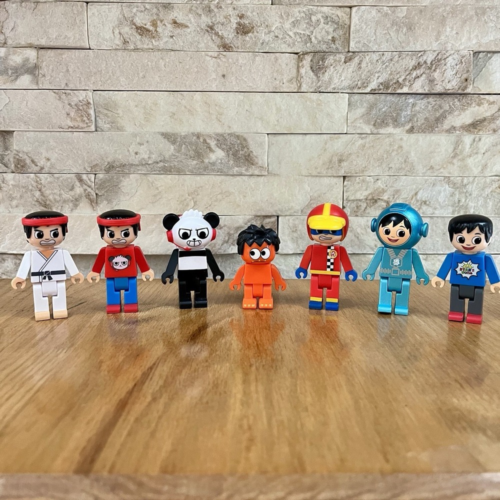 Ryan's World Toys Lot of 7 / Block / Action Figure